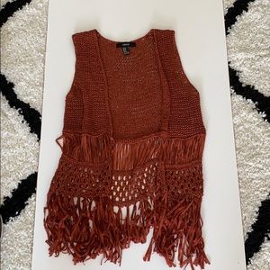 Boho Burnt Orange cardigan